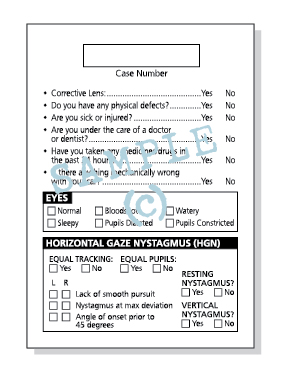 The Pocket Deuce SFST and DUI Investigation Card & SFST Notepad